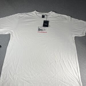 New With Tags former Syntax T-Shirt Bone Men’s XXL Flower Designn Graphic T